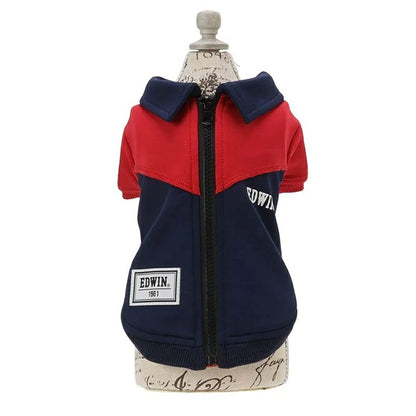 エドウイン EDWIN 切替バイカラージャケット【小型犬 犬服 ウエア アウター ジャケット カジュアル】