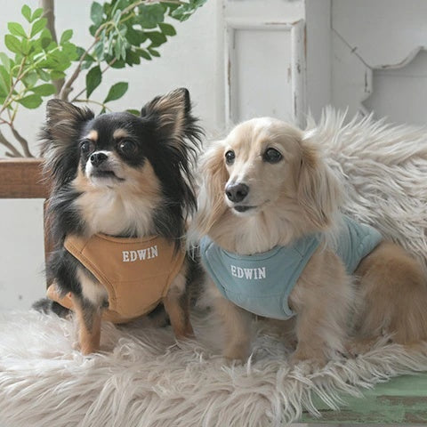 エドウイン EDWIN スムースタッチベスト【小型犬 犬服 ウエア アウター ジャケット ベスト カジュアル】