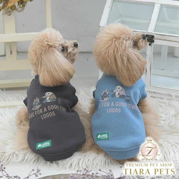 ロゴス LOGOS キャンプパンダスウェット【小型犬 犬服 ウェア トップス スウェット トレーナー カジュアル】