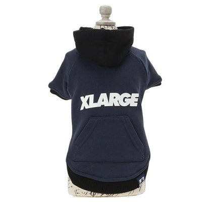 エクストララージ XLARGE ツートーンフーディー【小型犬 犬服 ウエア トップス フーディ パーカー カジュアル】