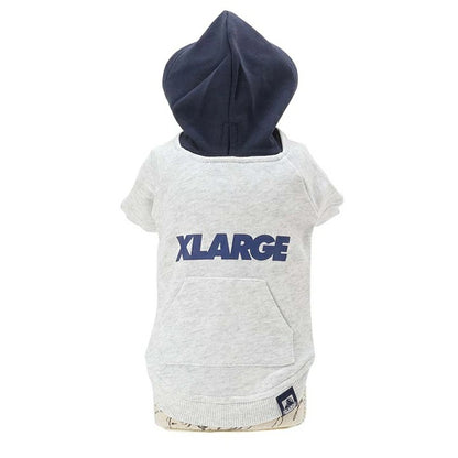 エクストララージ XLARGE ツートーンフーディー【小型犬 犬服 ウエア トップス フーディ パーカー カジュアル】