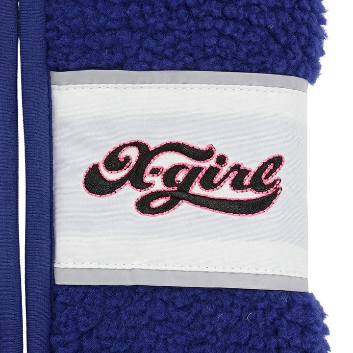 エックスガール X-girl チアフルロゴフリース【犬服 小型犬 ウエア アウター トップス ジャケット カジュアル】