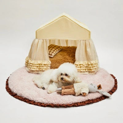 ルイスドッグ louisdog Rose Wood Blush Rug【小型犬 犬用 ラグ マット セレブ】