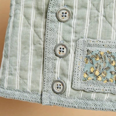 ルイスドッグ louisdog Danish Quilting Vest/Nordic Stripes【小型犬 犬服 ウエア トップス アウター ベスト セレブ】