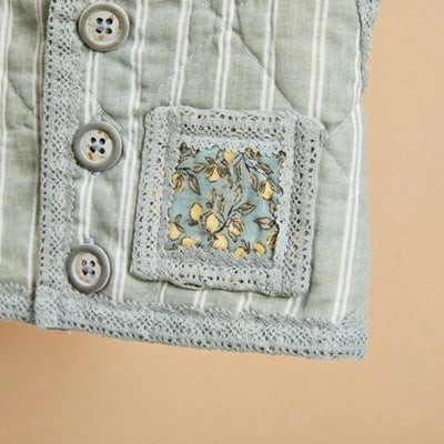 ルイスドッグ louisdog Danish Quilting Vest/Nordic Stripes【小型犬 犬服 ウエア トップス アウター ベスト セレブ】