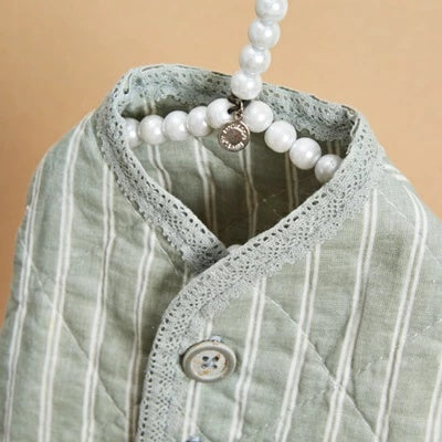 ルイスドッグ louisdog Danish Quilting Vest/Nordic Stripes【小型犬 犬服 ウエア トップス アウター ベスト セレブ】