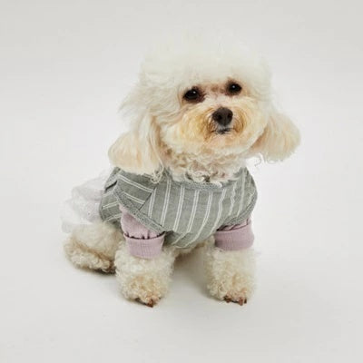 ルイスドッグ louisdog Danish Quilting Vest/Nordic Stripes【小型犬 犬服 ウエア トップス アウター ベスト セレブ】