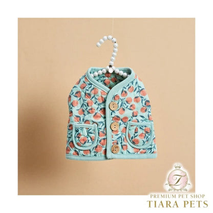 ルイスドッグ louisdog Danish Quilting Vest/Citrus Garden【小型犬 犬服 ウエア トップス アウター ベスト セレブ】