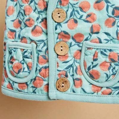 ルイスドッグ louisdog Danish Quilting Vest/Citrus Garden【小型犬 犬服 ウエア トップス アウター ベスト セレブ】