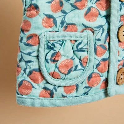 ルイスドッグ louisdog Danish Quilting Vest/Citrus Garden【小型犬 犬服 ウエア トップス アウター ベスト セレブ】