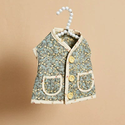 ルイスドッグ louisdog Danish Quilting Vest/Lemon Grove【小型犬 犬服 ウエア トップス アウター ベスト セレブ】