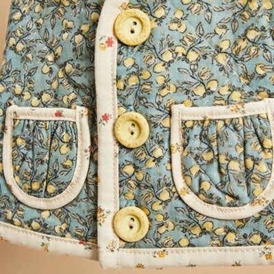 ルイスドッグ louisdog Danish Quilting Vest/Lemon Grove【小型犬 犬服 ウエア トップス アウター ベスト セレブ】