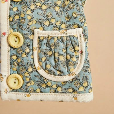 ルイスドッグ louisdog Danish Quilting Vest/Lemon Grove【小型犬 犬服 ウエア トップス アウター ベスト セレブ】