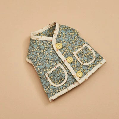 ルイスドッグ louisdog Danish Quilting Vest/Lemon Grove【小型犬 犬服 ウエア トップス アウター ベスト セレブ】