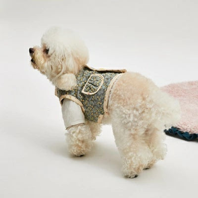 ルイスドッグ louisdog Danish Quilting Vest/Lemon Grove【小型犬 犬服 ウエア トップス アウター ベスト セレブ】