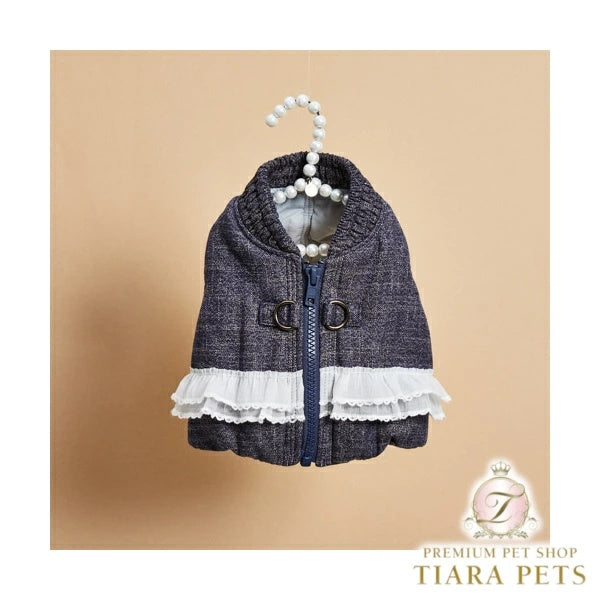 ルイスドッグ louisdog Denim ToGO Bomber Jacket【小型犬 犬服 ウエア トップス アウター ベスト セレブ】