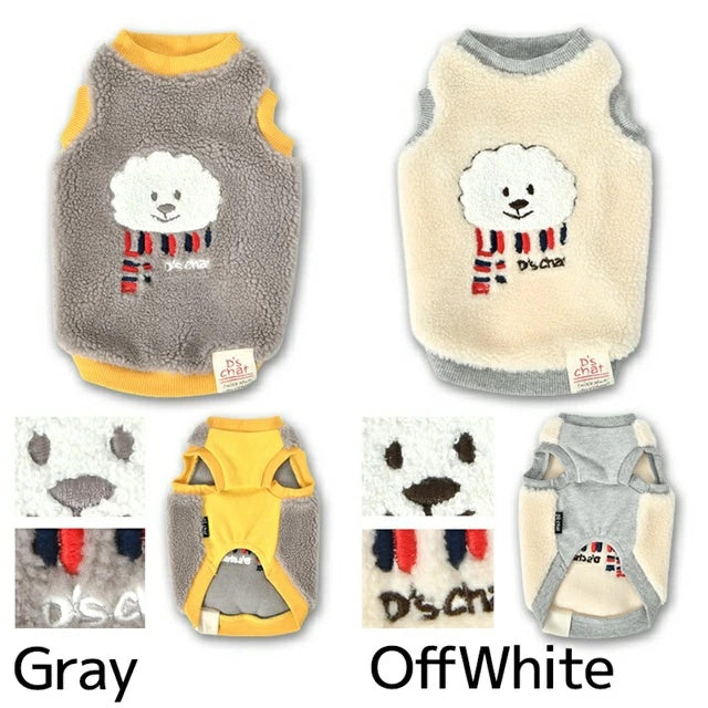 ディーズチャット D's CHAT ディーズ君ボアトレーナー【犬服 小型犬 ダックス フレブル ドッグウェア トップス トレーナー スウェット】