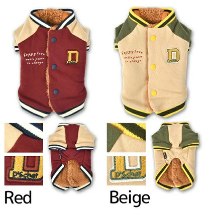 ディーズチャット D's CHAT 背開きスタジャン【犬服 小型犬 犬服 小型犬 ダックス フレブル ドッグウェア アウター ジャケット】