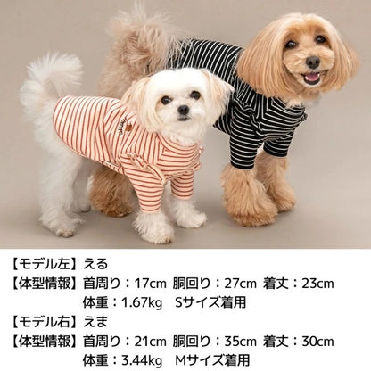ティノティート TINOTITO 肩フリル長袖トレーナー【小型犬 犬服 ドッグウェア トップス トレーナー スウェット】