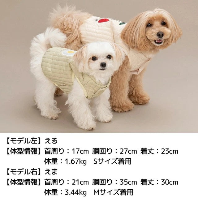 ティノティート TINOTITO ニュアンスカラーアウター【小型犬 犬服 ドッグウェア アウター ベスト ジャケット】