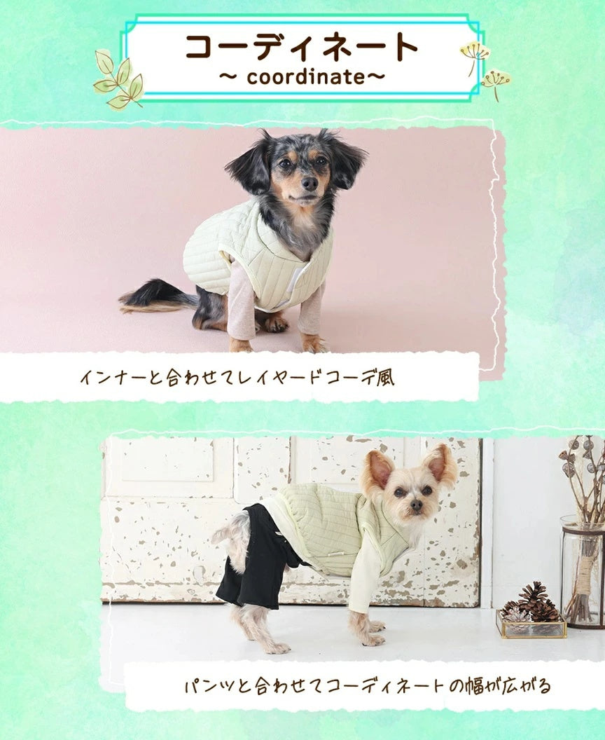 ティノティート TINOTITO ニュアンスカラーアウター【小型犬 犬服 ドッグウェア アウター ベスト ジャケット】