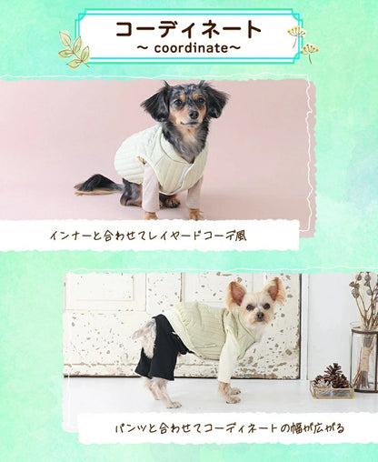 ティノティート TINOTITO ニュアンスカラーアウター【小型犬 犬服 ドッグウェア アウター ベスト ジャケット】
