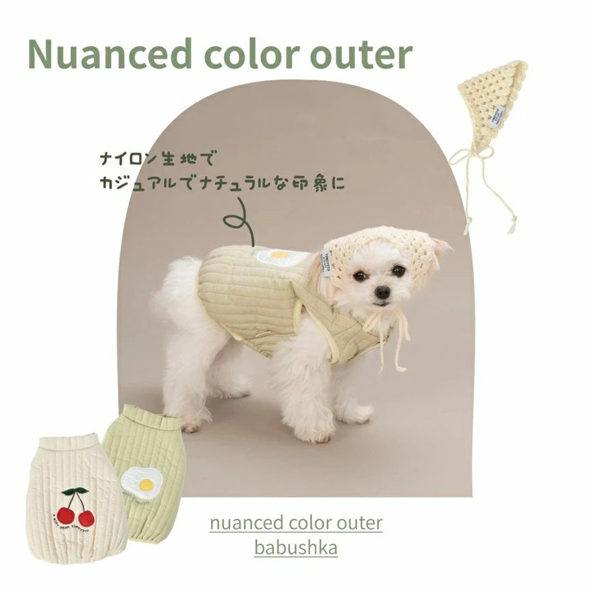 ティノティート TINOTITO ニュアンスカラーアウター【小型犬 犬服 ドッグウェア アウター ベスト ジャケット】