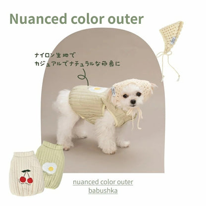 ティノティート TINOTITO ニュアンスカラーアウター【小型犬 犬服 ドッグウェア アウター ベスト ジャケット】