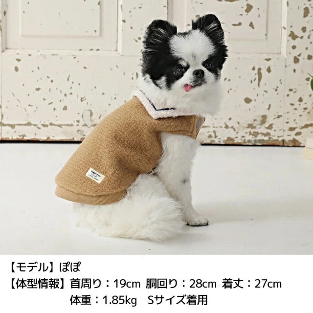 ティノティート TINOTITO セーラーカラーアウター【小型犬 犬服 ドッグウェア アウター ベスト ジャケット】