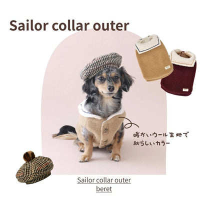 ティノティート TINOTITO セーラーカラーアウター【小型犬 犬服 ドッグウェア アウター ベスト ジャケット】
