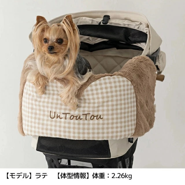 アントゥトゥ Un TouTou ハート型カートカバー【小型犬 犬用 小物 カート カバー セレブ】