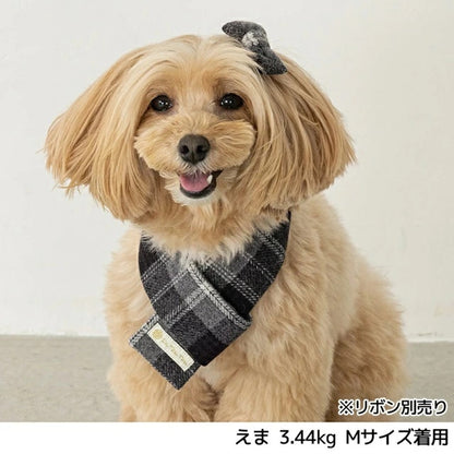 アントゥトゥ Un TouTou チェック柄マフラー 【小型犬 犬用 小物 アクセサリー マフラー セレブ】