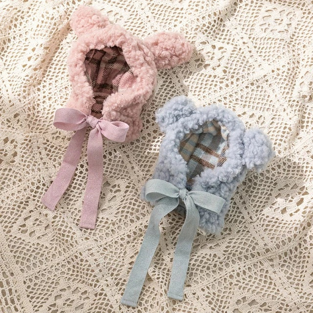 アントゥトゥ Un TouTou もこもこ耳付き帽子【小型犬 犬用 小物 アクセサリー 帽子 セレブ】