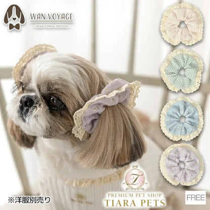 アントゥトゥ Un TouTou イヤーシュシュ Free【小型犬 犬用 ヘアアクセサリー シュシュ セレブ】