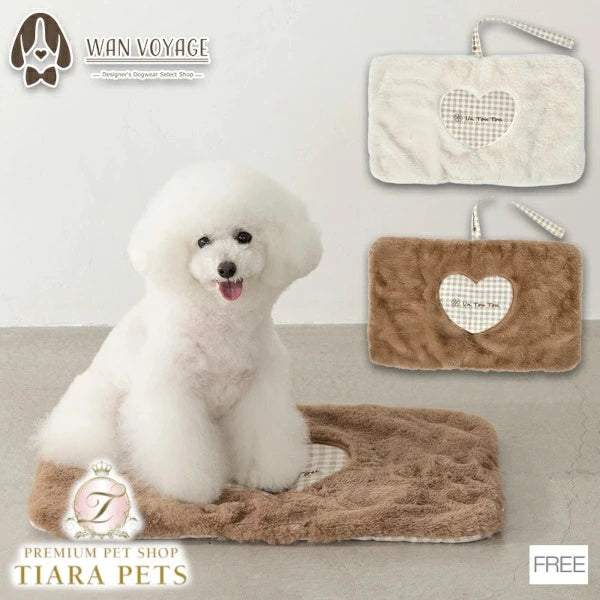 アントゥトゥ Un TouTou ハート型マット Free【小型犬 犬用 マット ラグ クッション セレブ】