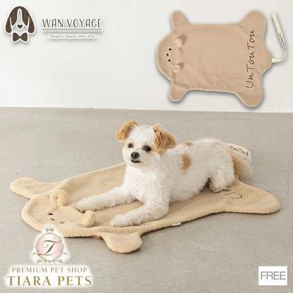 アントゥトゥ Un TouTou くまさんマット Free【小型犬 犬用 マット ラグ クッション セレブ】