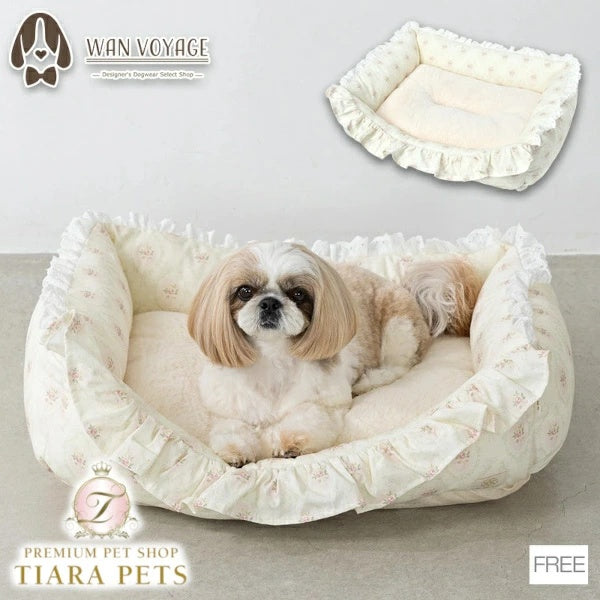 アントゥトゥ Un TouTou 花柄ベッド Free【小型犬 犬用 ベッド セレブ】