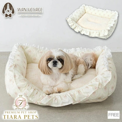 アントゥトゥ Un TouTou 花柄ベッド Free【小型犬 犬用 ベッド セレブ】