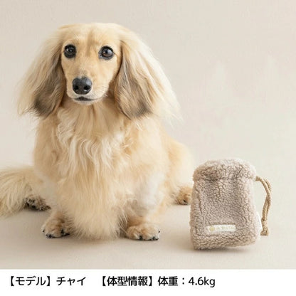 アントゥトゥ Un TouTou ボアマナーポーチ Free【小型犬 犬用 マナーポーチ お散歩 エチケット セレブ】