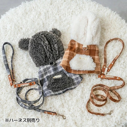アントゥトゥ Un TouTou チェック柄リード【小型犬 犬用 リード お散歩 セレブ】