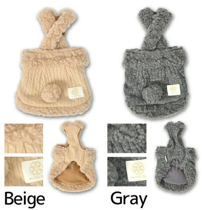 アントゥトゥ Un TouTou しっぽ付きサロペット【小型犬 犬服 サロペット ロンパース つなぎ パンツ セレブ】