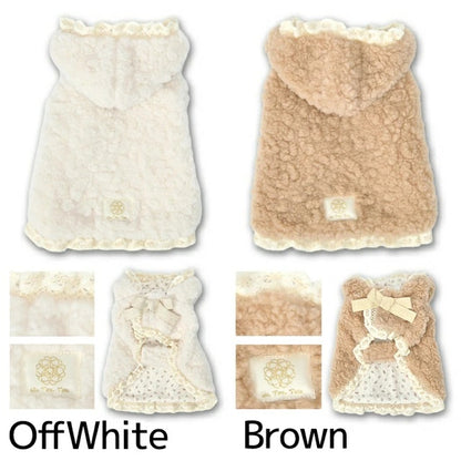 アントゥトゥ Un TouTou シープボアアウター【小型犬 犬服 アウター コート セレブ】