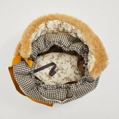 ルイスドッグ louisdog Heritage Check Fur Sling Bag【小型犬 犬用 キャリーバッグ スリングバッグ カバン セレブ】