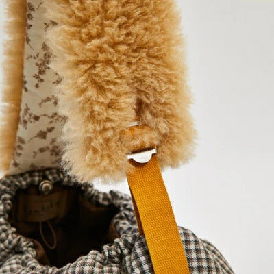 ルイスドッグ louisdog Heritage Check Fur Sling Bag【小型犬 犬用 キャリーバッグ スリングバッグ カバン セレブ】