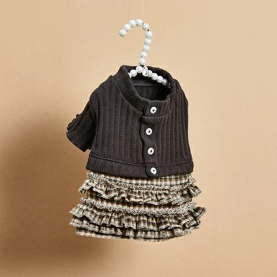 ルイスドッグ louisdog Heritage Check Cardigan【小型犬 犬服 トップス アウター カーディガン 羽織り セレブ】