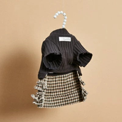 ルイスドッグ louisdog Heritage Check Cardigan【小型犬 犬服 トップス アウター カーディガン 羽織り セレブ】