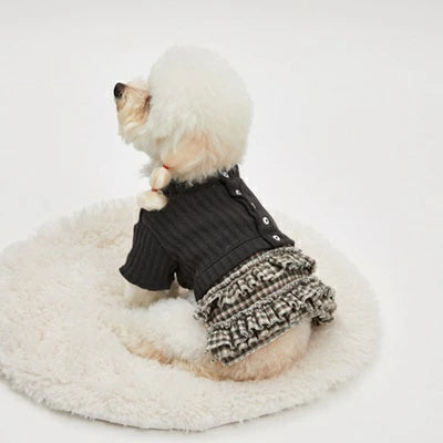 ルイスドッグ louisdog Heritage Check Cardigan【小型犬 犬服 トップス アウター カーディガン 羽織り セレブ】