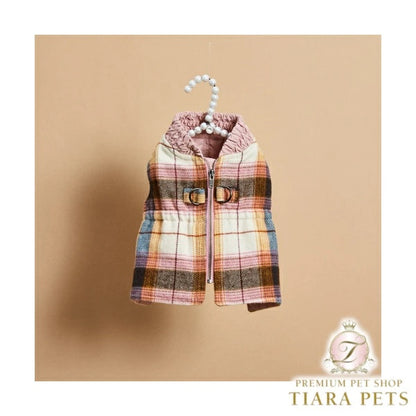 ルイスドッグ louisdog Check ToGO Walking Jacket【小型犬 犬服 トップス アウター ジャケット 羽織り セレブ】