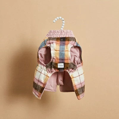 ルイスドッグ louisdog Check ToGO Walking Jacket【小型犬 犬服 トップス アウター ジャケット 羽織り セレブ】