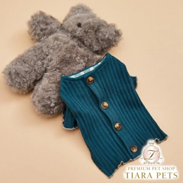 ルイスドッグ louisdog Lyons Blue Cardigan【小型犬 犬服 トップス カーディガン セレブ】
